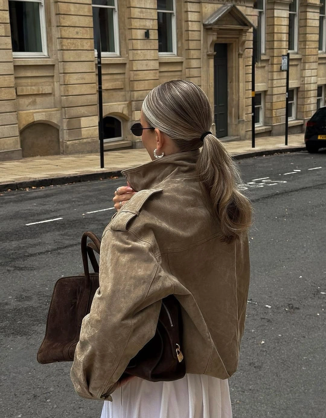 fall outfits with peacoat 2026 Earthy Leather Layers With Quiet Luxury Appeal