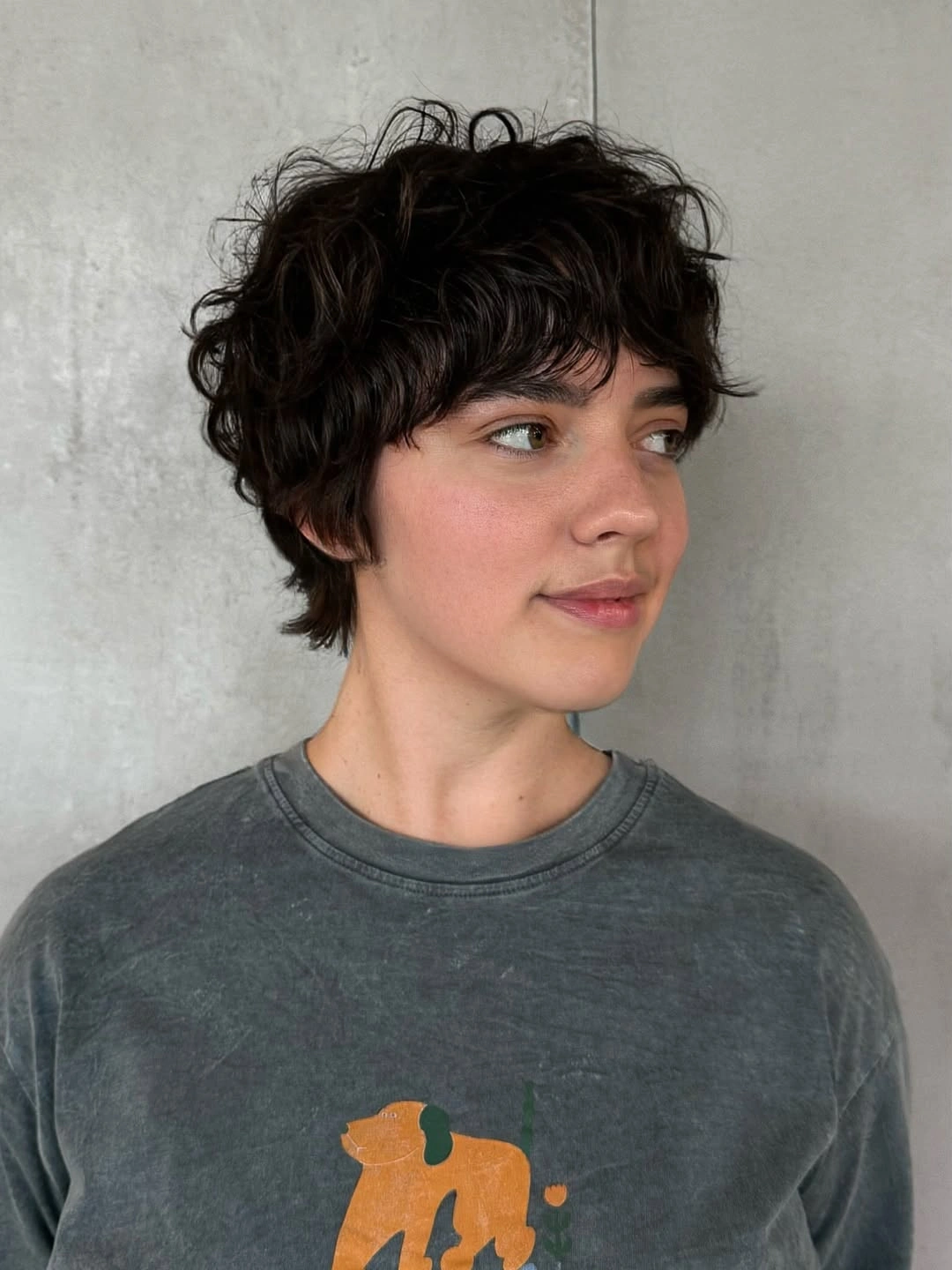 fall pixie haircut ideas 2026 Soft Curly Pixie With Effortless Texture