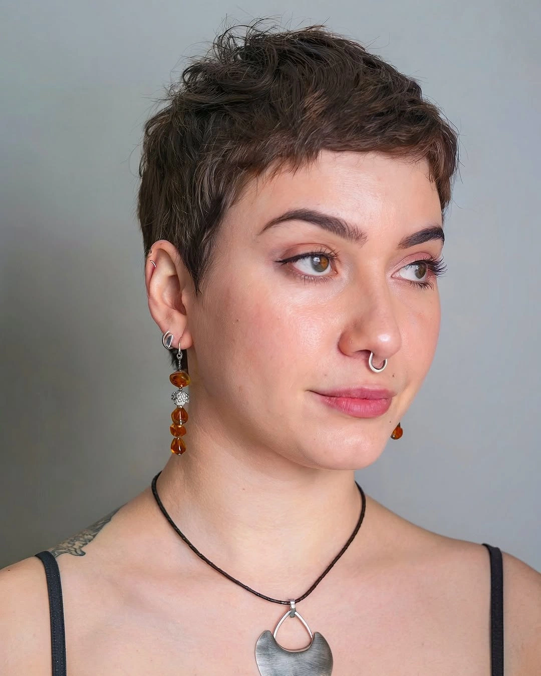 fall pixie haircut ideas 2026 Classic Cropped Pixie With Soft Natural Texture
