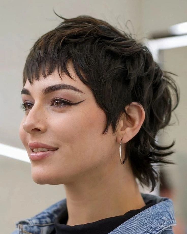 fall pixie haircut ideas 2026 Feathered Pixie Mullet With Soft Movement
