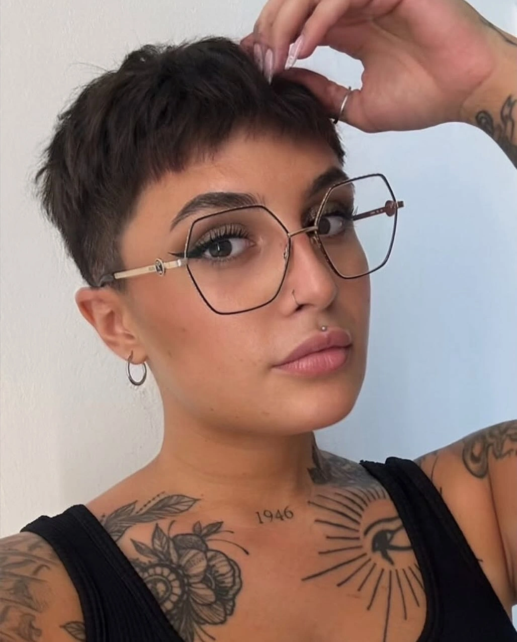fall pixie haircut ideas 2026 Precision Pixie With Modern Baby Bangs