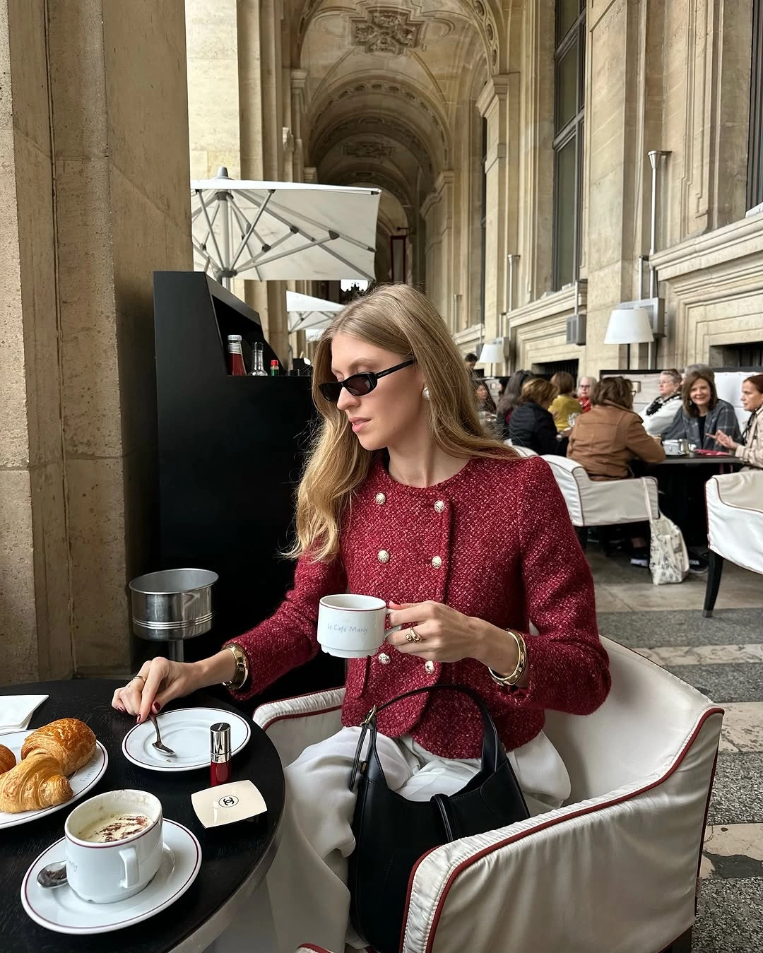 fall professional outfits women 2026 Parisian Café Elegance with Modern Tweed