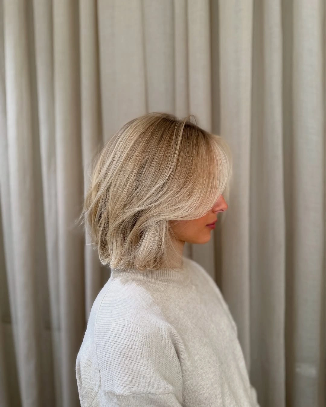 fall short haircuts 2026 Voluminous Shoulder-Grazing Short Bob
