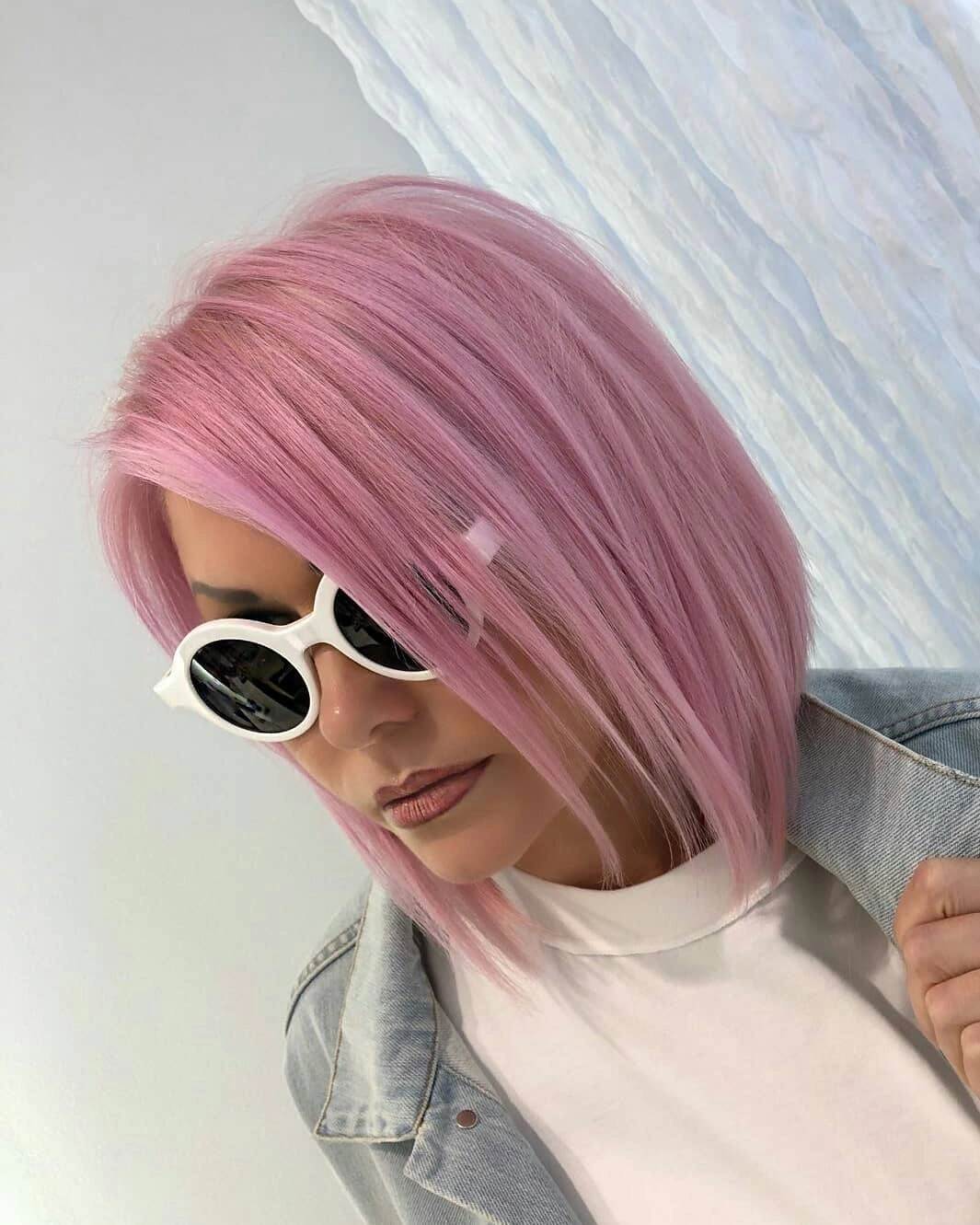 fall short haircuts 2026 Pastel Pink Blunt Bob That Feels Fresh For Fall