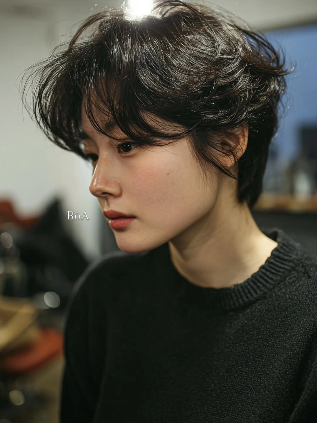 fall short haircuts 2026 Soft Boyish Crop With Curtain Bangs
