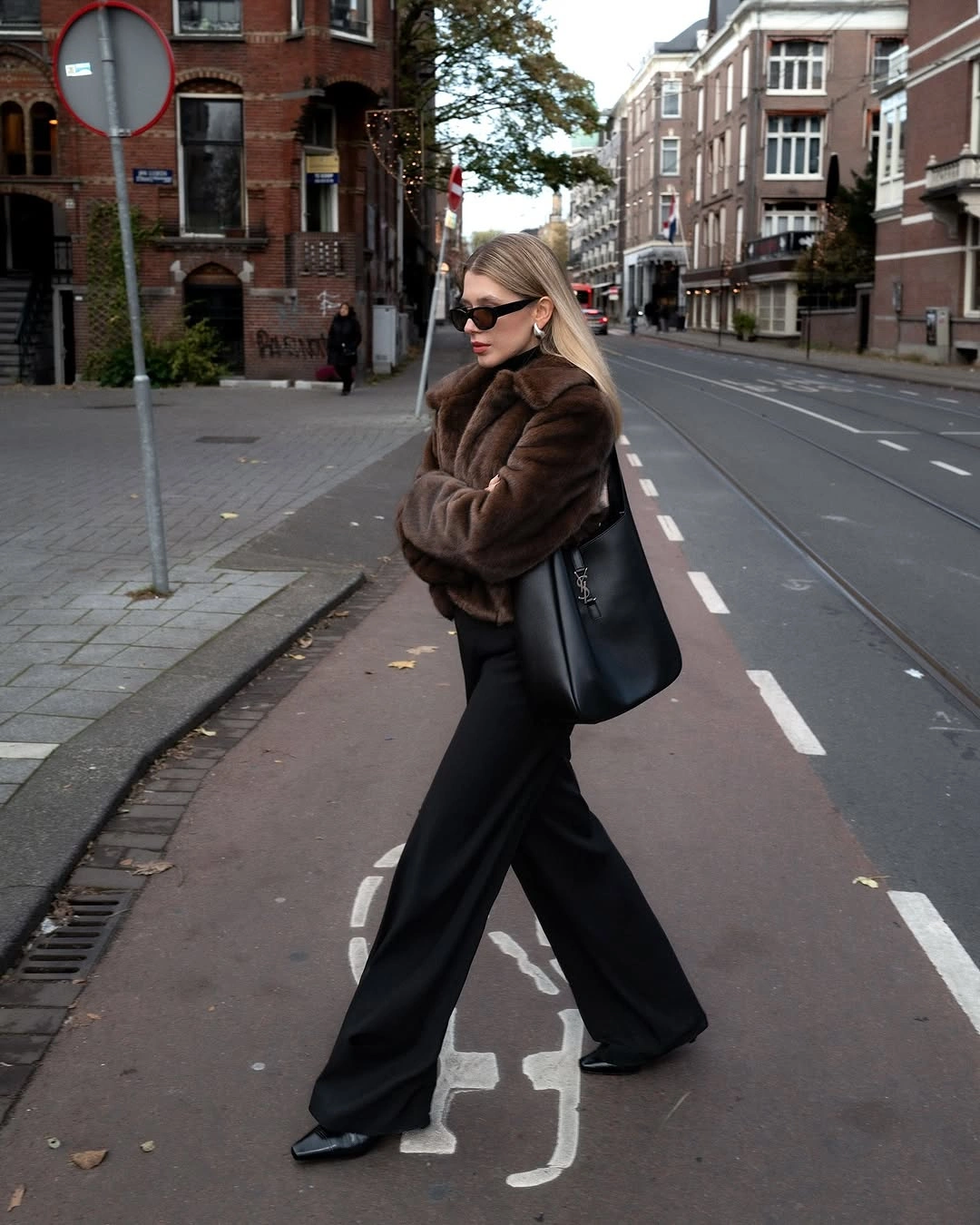 faux fur jacket Minimalist Monochrome With Rich Chocolate Texture