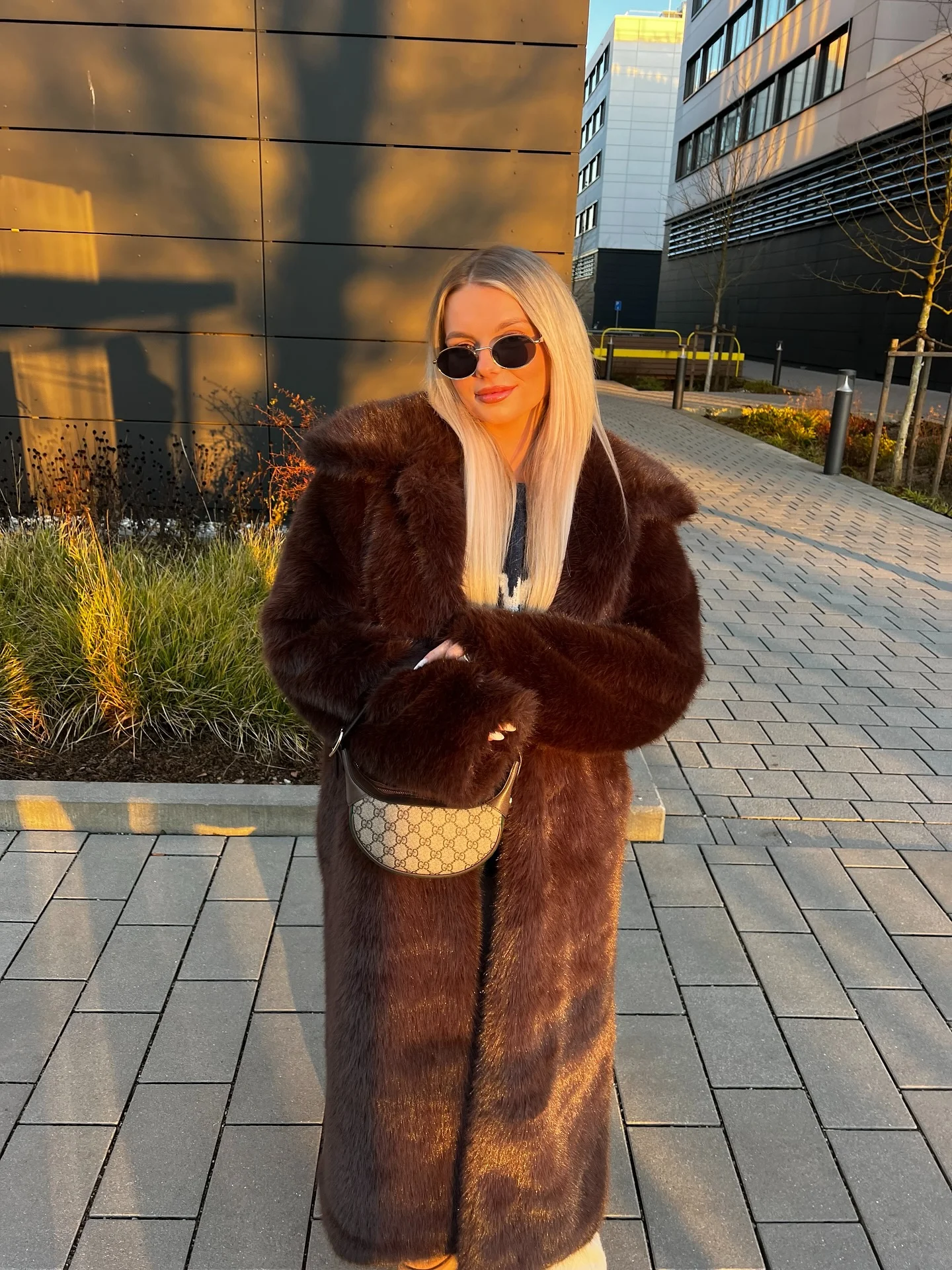 faux fur jacket Long Chocolate Faux Fur That Feels Like Quiet Luxury