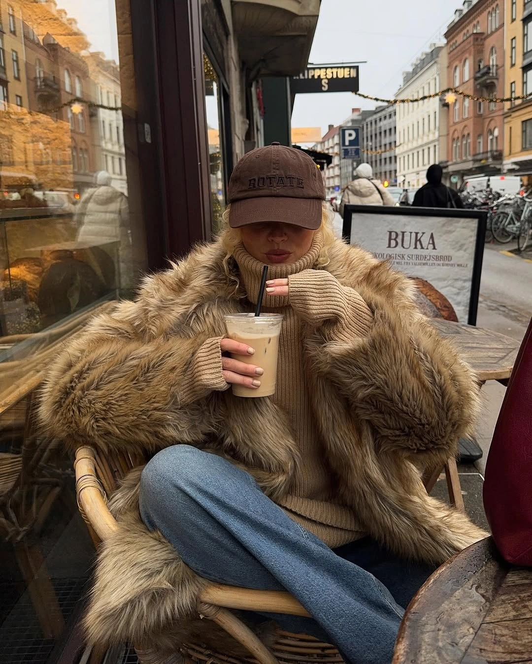 faux fur jacket Cozy Café Layers That Never Go Out of Style