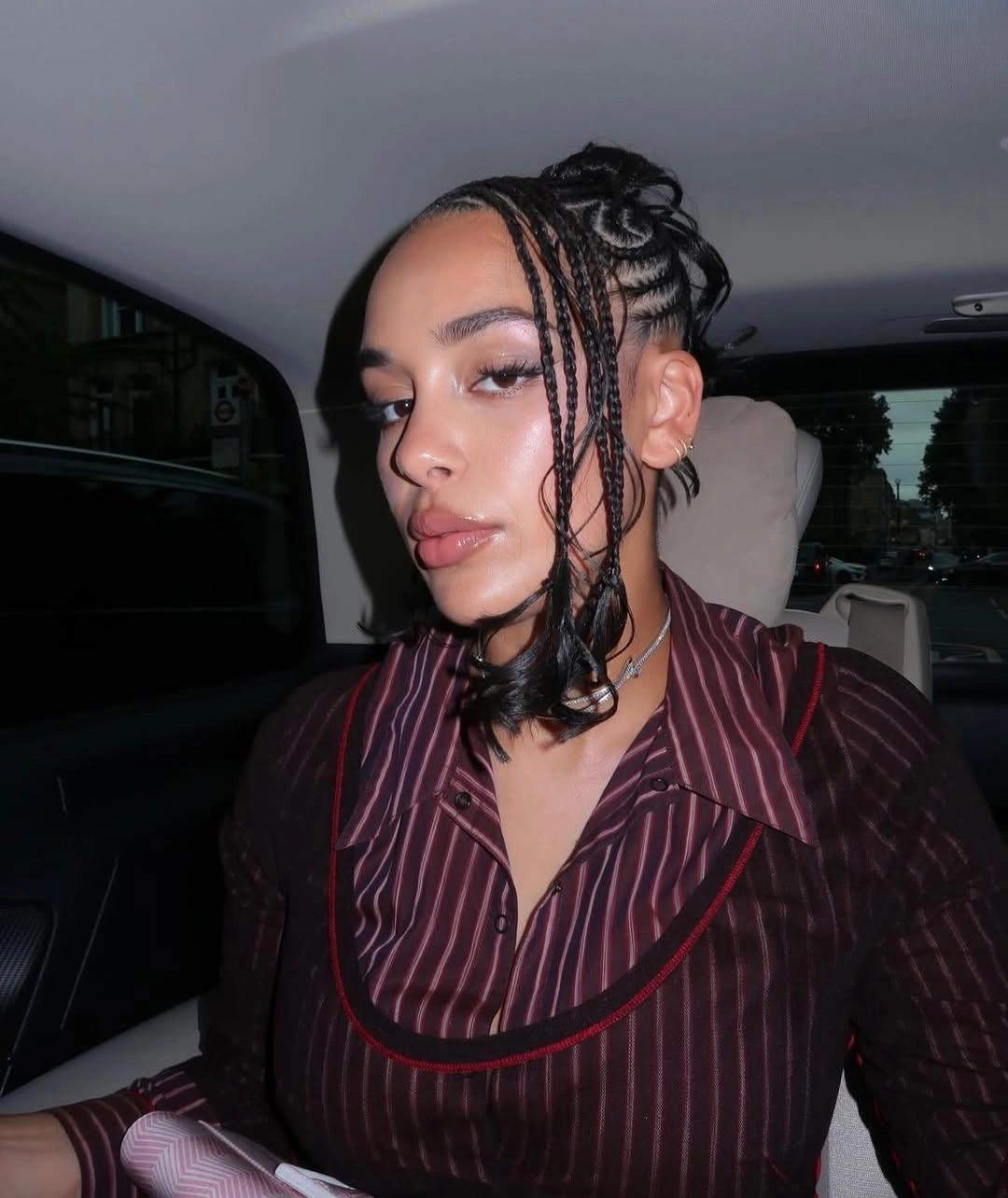 feed in braid hairstyles Elegant Feed-In Updo with Face-Framing Braids