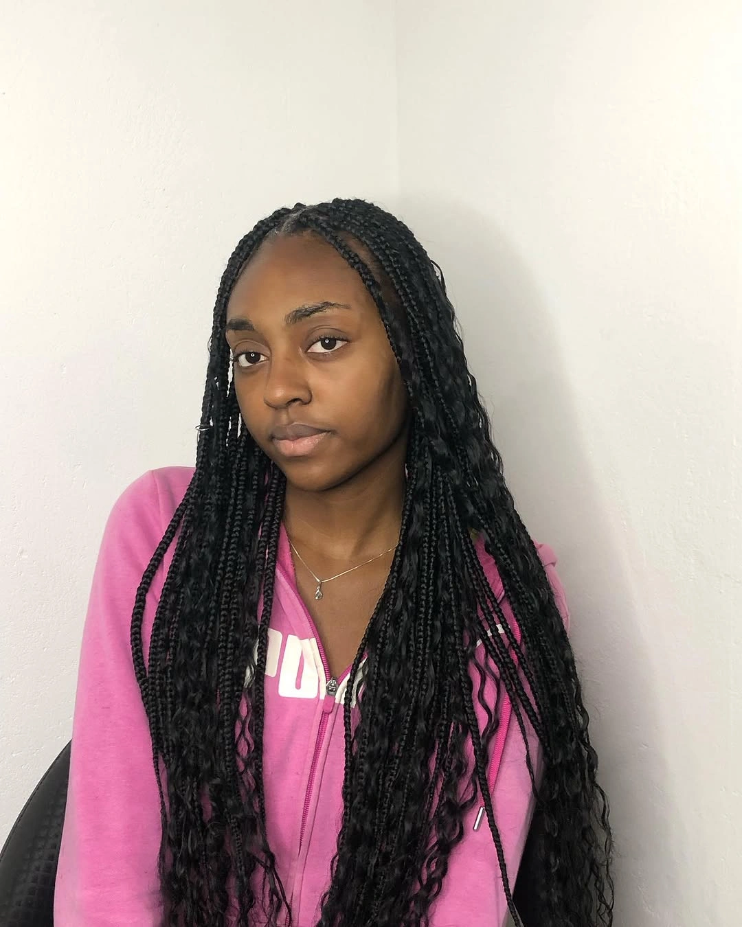goddess braid Classic Black Goddess Braids with Delicate Loose Waves