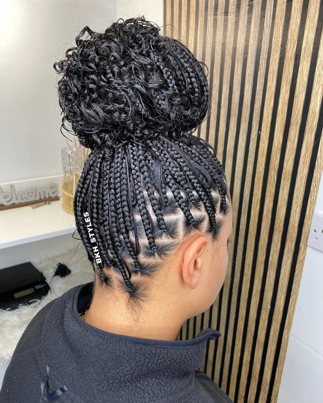 goddess braid Elegant Jumbo Goddess Braids in a Braided Bun