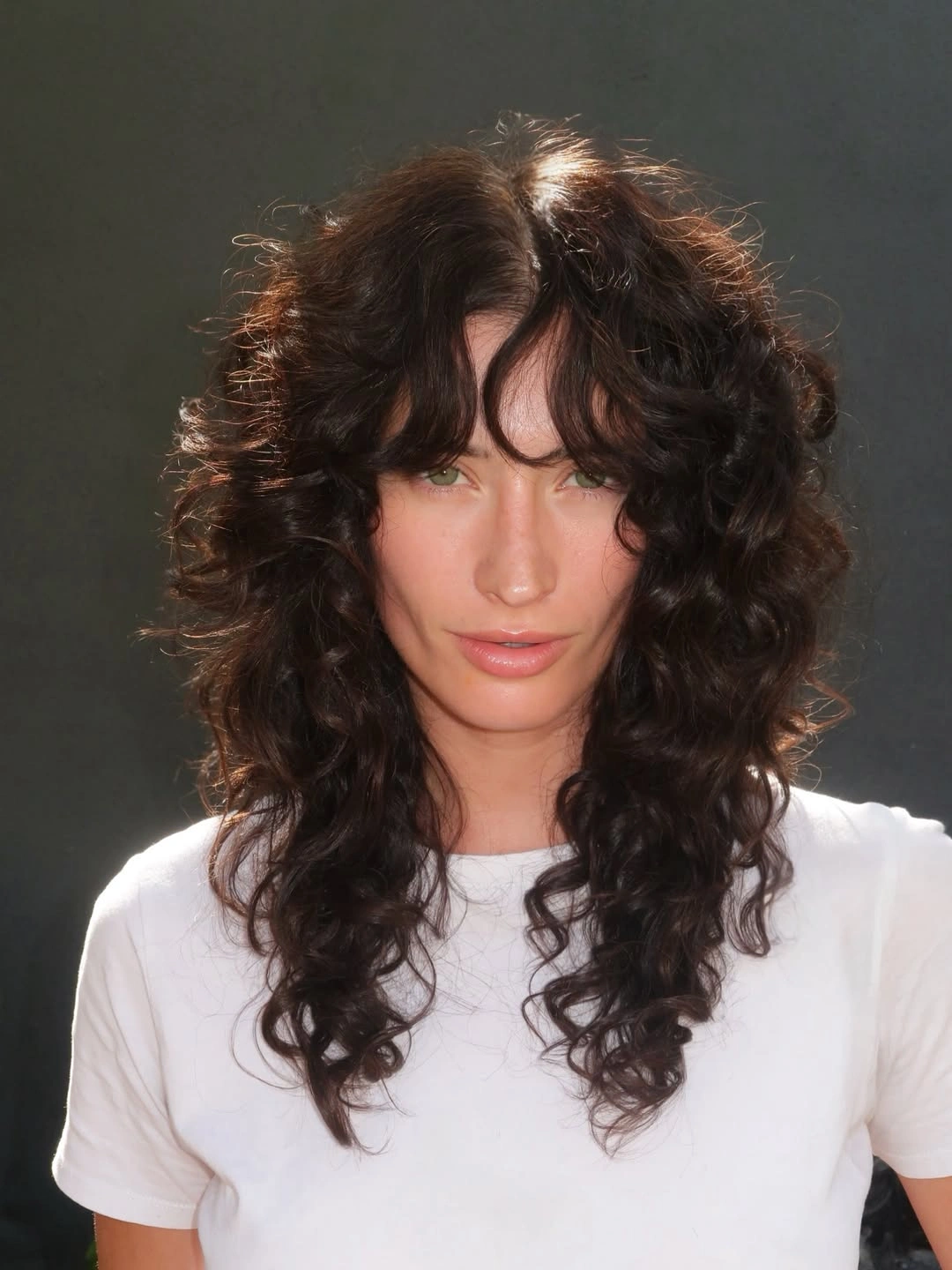 heatless curls hairstyle Voluminous Heatless Curls with Soft Curtain Bangs