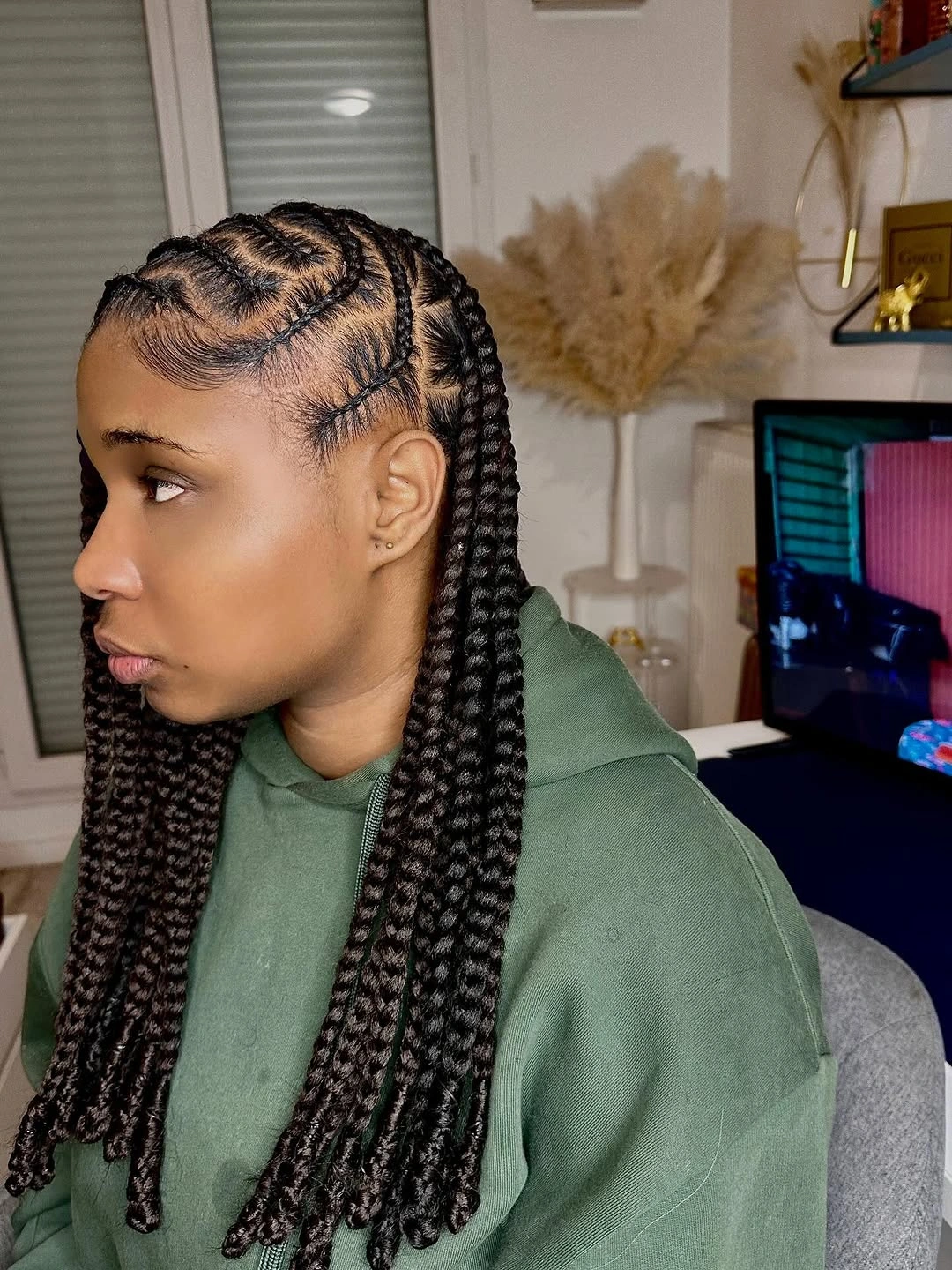 lemonade braid hairstyle Classic Medium Lemonade Braids for an Effortless Everyday Look