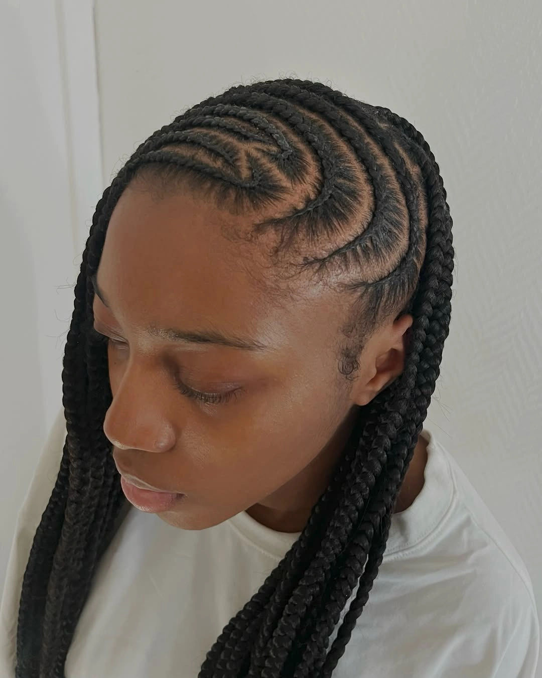 lemonade braid hairstyle Boho Lemonade Braids with Spiral Crown Details