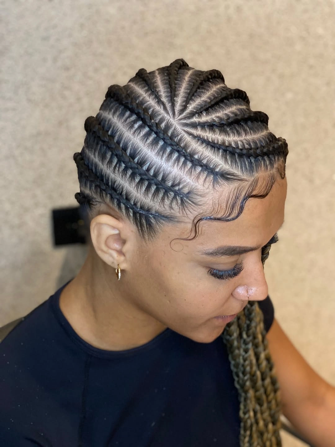 lemonade braid hairstyle Precision Stitch Lemonade Braids with Clean Symmetry