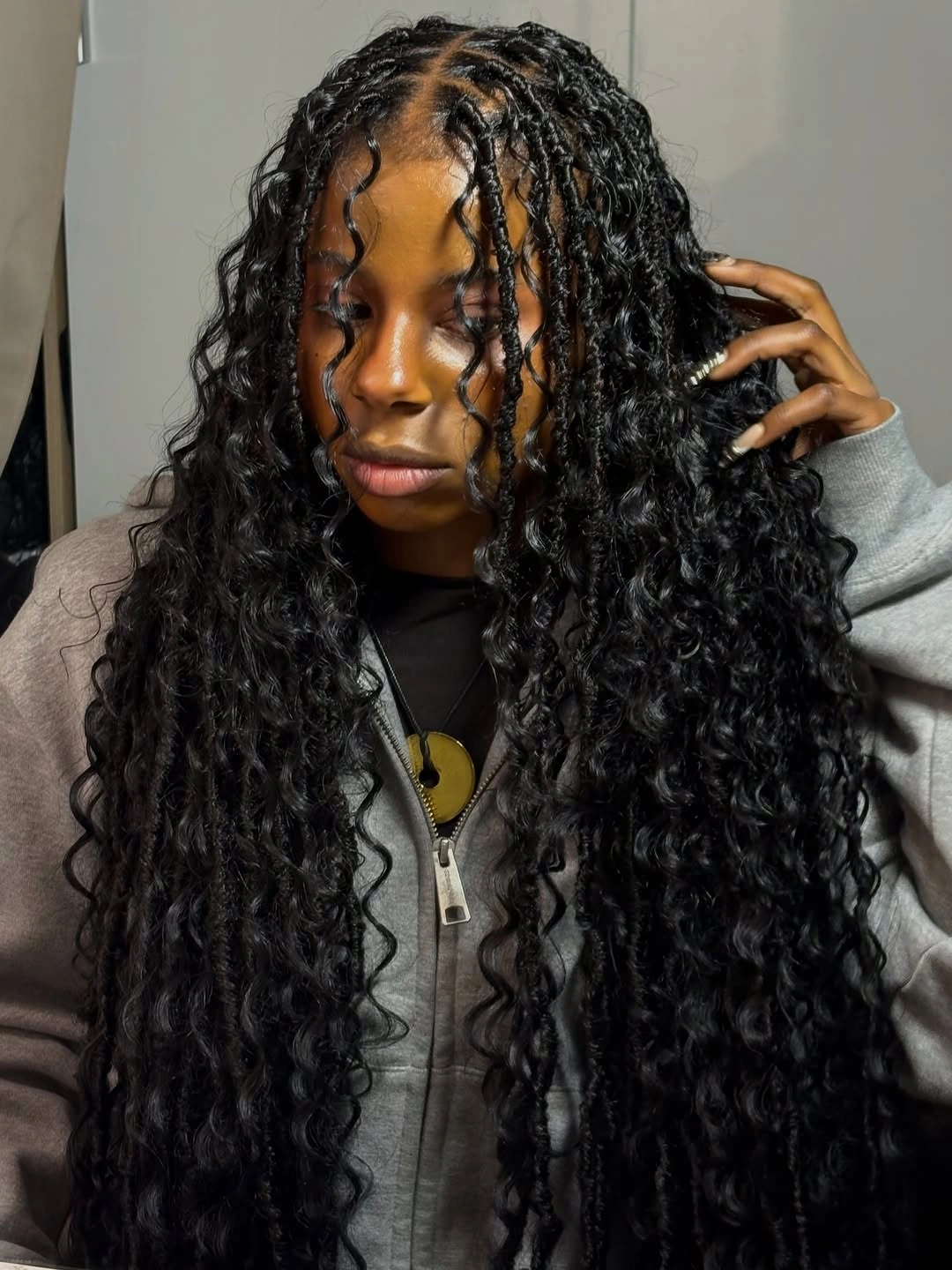 locs hairstyles for black women Soft Curly Locs with Romantic Face-Framing Tendrils