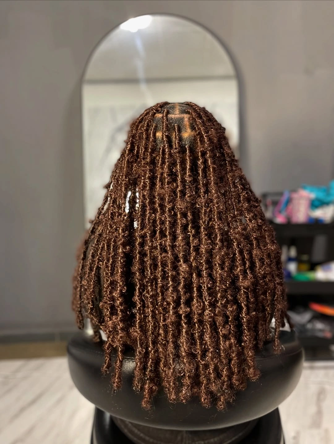 locs hairstyles for black women Defined Micro Locs with Uniform Texture