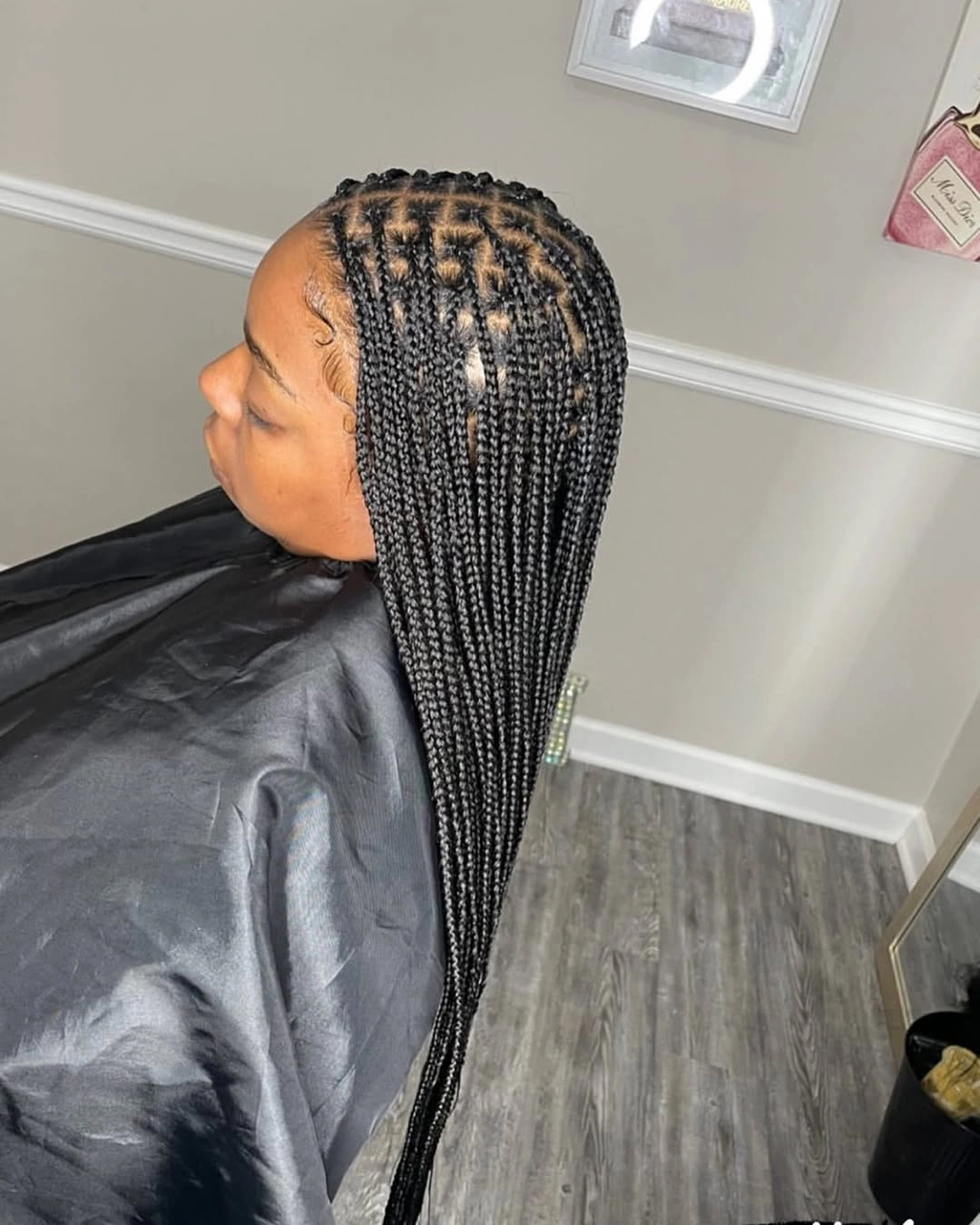 locs hairstyles for black women Extra-Long Knotless Braids with Precision Parts