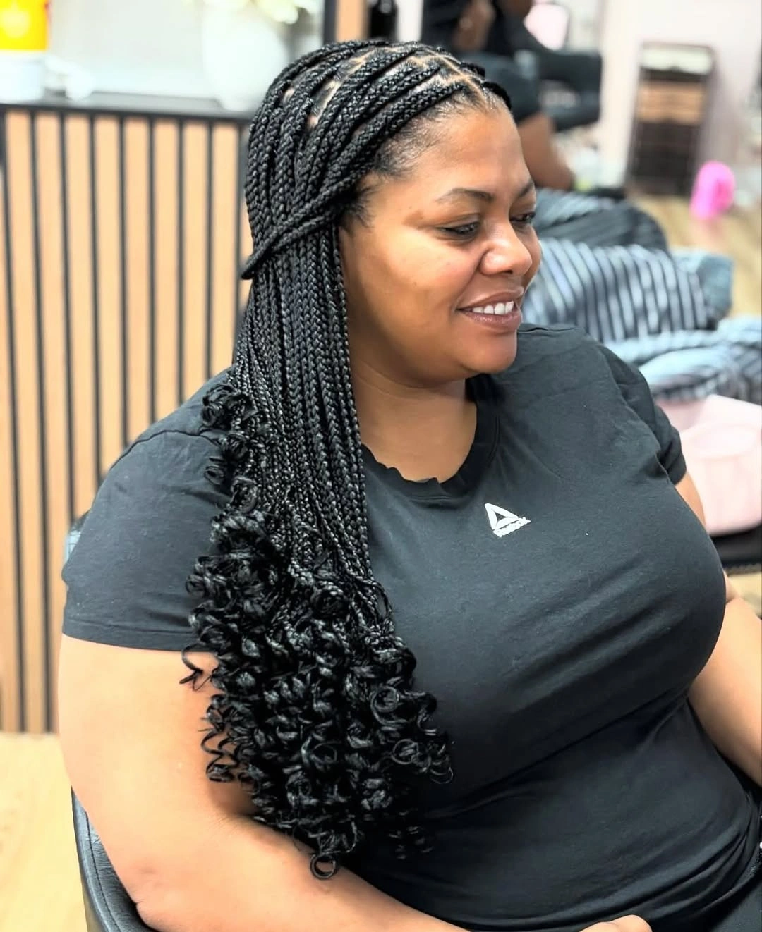 locs hairstyles for black women Half-Up Braided Curls with Soft Romantic Ends