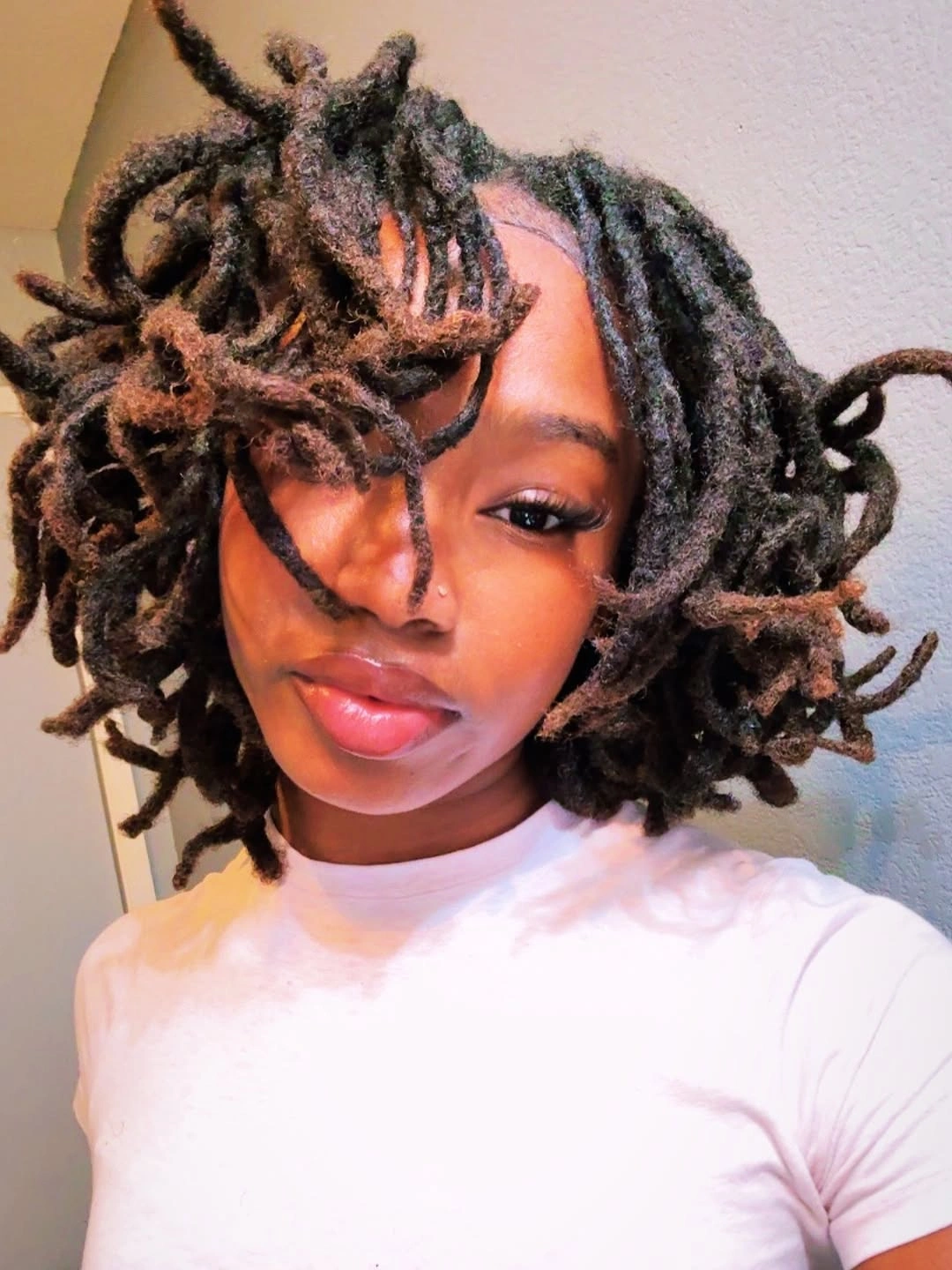 locs hairstyles for black women Voluminous Layered Bob Locs with Natural Texture