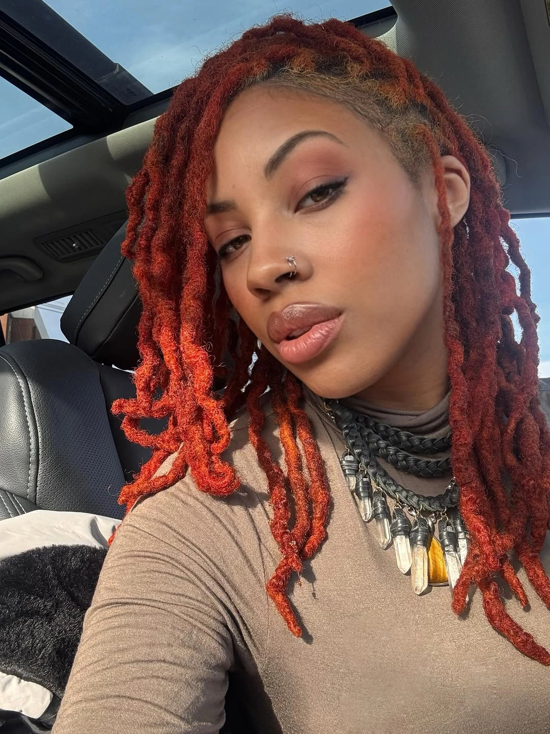 locs hairstyles for black women Rich Copper Locs That Instantly Brighten Your Look