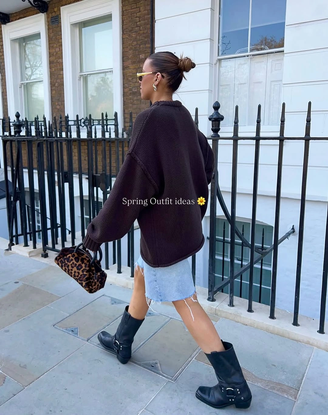 September fashion trends 2026 Burgundy Sweater With Pale Skirt And Boots