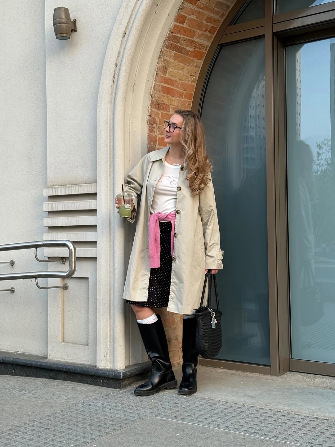 Trench coat fall outfits 2026 Soft Everyday Layers with Tall Boots