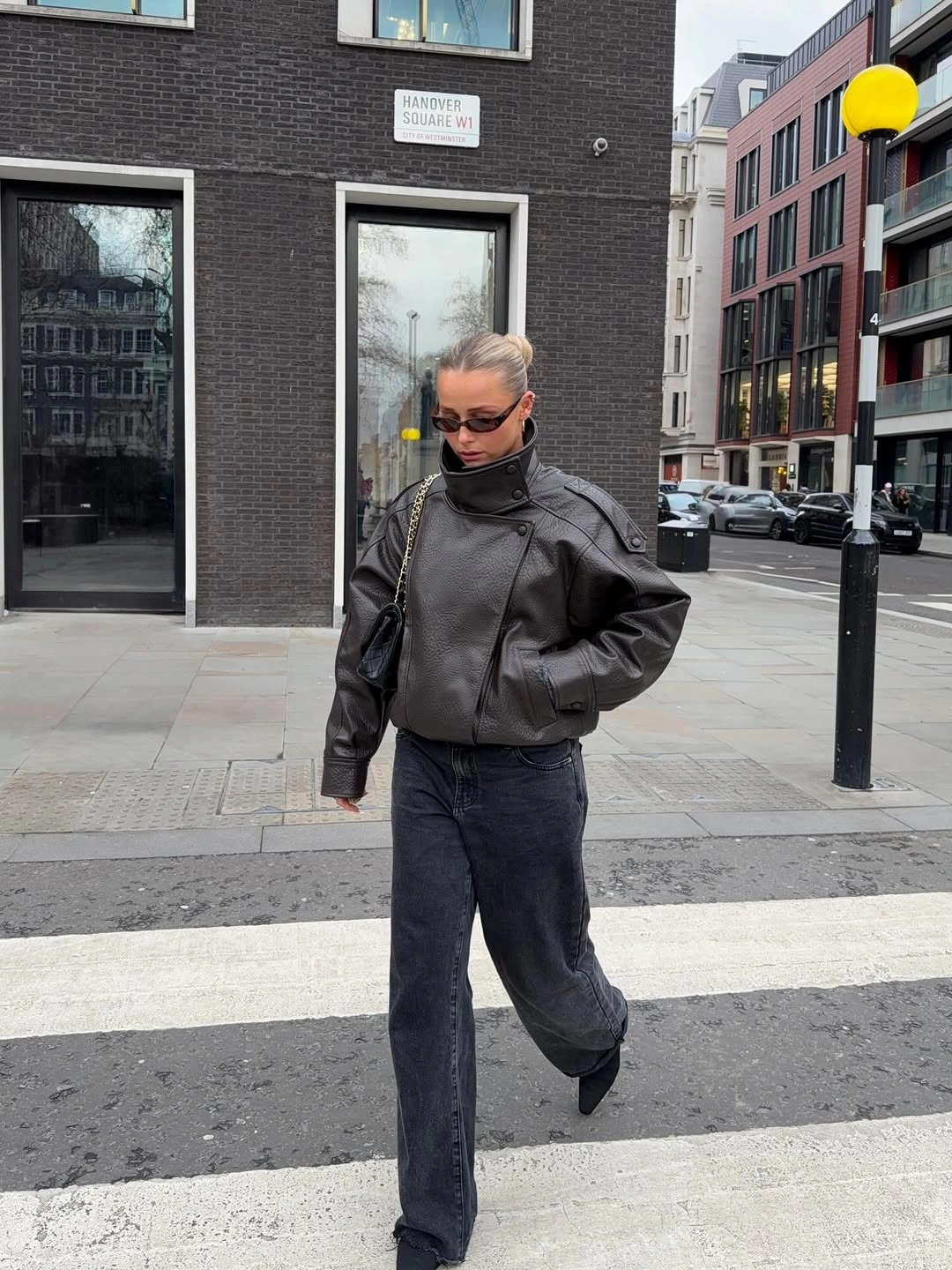 what are the best fall outfits for casual days? Oversized Leather Jacket That Makes Casual Denim Feel Elevated