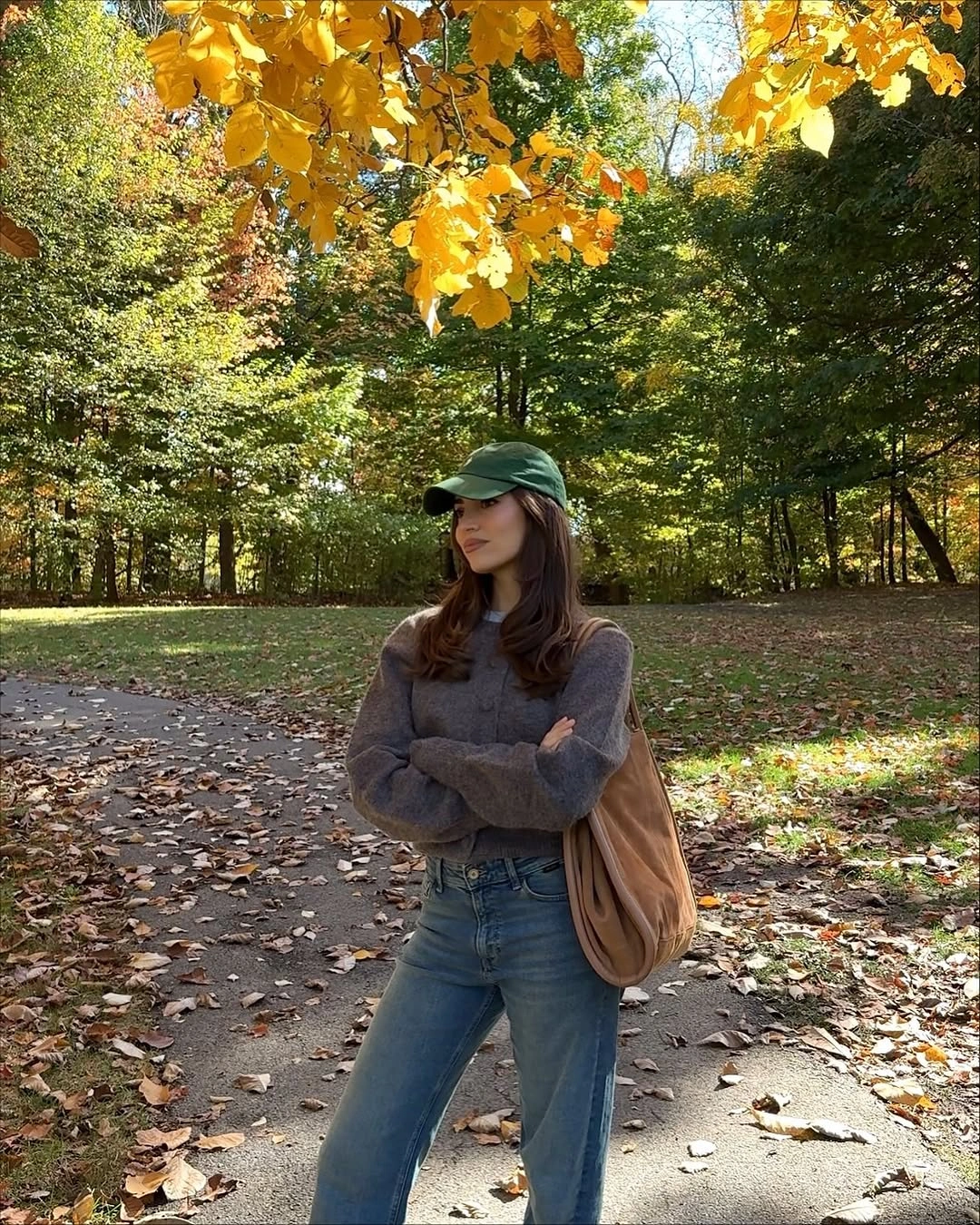 wide leg jeans outfit fall 2026 Relaxed Knitwear Is Made for Autumn Walks