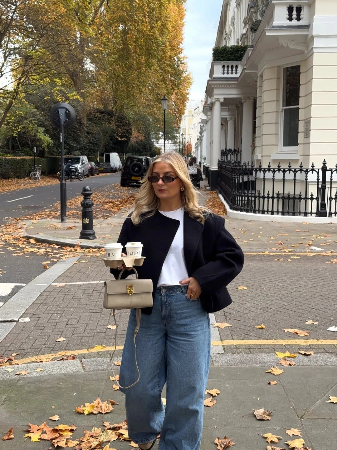 wide leg jeans outfit fall 2026 Classic Navy and Denim Never Miss